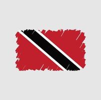 trinidad en tobago vlagborstel vector