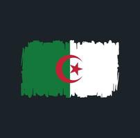 algerije vlag penseelstreken. nationale vlag vector