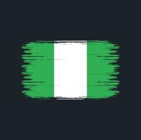 nigeria vlag borstel. nationale vlag vector