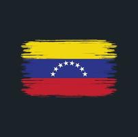 vlagborstel van venezuela. nationale vlag vector