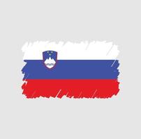 slovenië vlag borstel vector