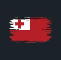 Tonga vlag borstel. nationale vlag vector