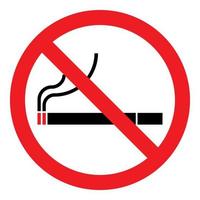 niet roken verboden teken symbool logo sigaretten vector