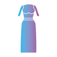 silhouet vrouw kleding stijl ontwerp vector