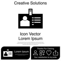 identiteitskaart pictogram vector eps 10