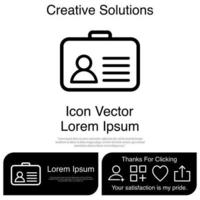 identiteitskaart pictogram vector eps 10