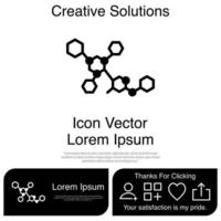 molecuul pictogram vector eps 10