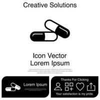 capsule pictogram vector eps 10