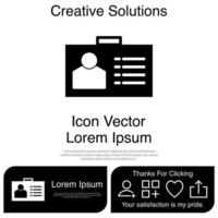 identiteitskaart pictogram vector eps 10