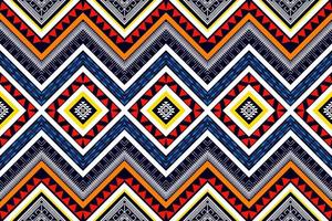 geometrisch etnisch naadloos patroonontwerp. Azteekse stof tapijt mandala ornament chevron textiel decoratie behang. tribal turkije afrikaanse indische traditionele borduurwerk vector illustratie achtergrond