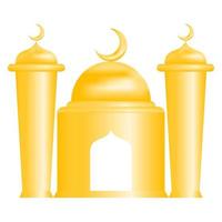 3d ramadan moskee vector