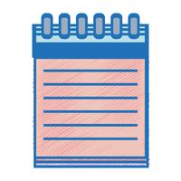 notebookpapier objectontwerp om te schrijven vector