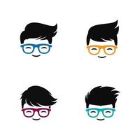 geek logo pictogram vector ontwerp illustratie