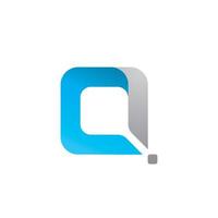 q brief eerste logo vector sjabloonontwerp