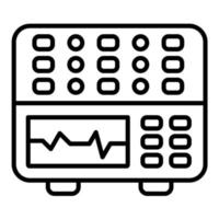 pictogram lijn analysator vector