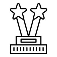 award lijn icoon vector