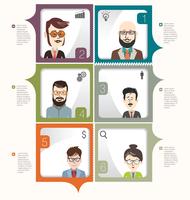 Infographic brainstormen bedrijfsconcept modern ontwerp vector