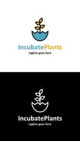 Incubate Plants Logo Template, het beste voor uw branding vector