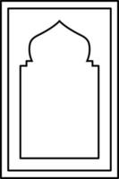 moskee deur ornament vector