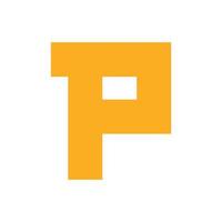alfabet letter p logo ontwerp vector