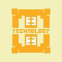 technologie logo ontwerpideeën vector