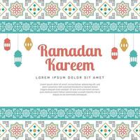 decoratieve banner van ramadan. -vector. vector