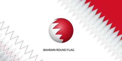 Bahrein ronde vlag vectorillustratie. bahrein onafhankelijkheidsdag achtergrond sjabloonontwerp. vector