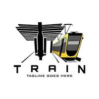 trein logo pictogram ontwerp concept vector