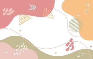 schattig vloeiend minimalistisch girly abstract plat kleurrijk achtergrondbehang vector