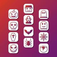Halloween-pictogrampakket vector