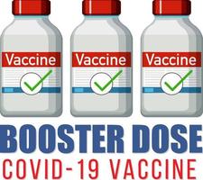 boostershort covid 19 vaccin logo vector