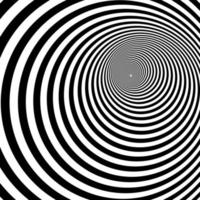 psychedelische hypnotische spiraal vector