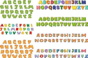 lettertypeontwerp voor Engelse alfabetten vector