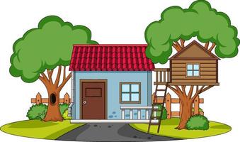 doodle huis cartoon ontwerp vector