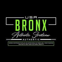 bronx denim streetwear t-shirt en kleding vector