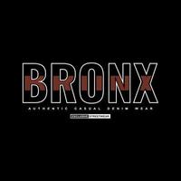 bronx denim streetwear t-shirt en kleding vector