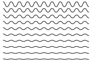 golf lijn zigzag. vector illustratie
