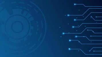 digitale cirkel circuit achtergrond vector futuristische technische achtergrond.