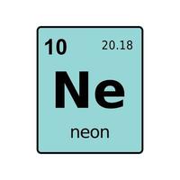 scheikundig element van periodiek systeem. vector