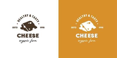 illustratie vectorafbeelding van segment gesneden Tom Jerry Emmentaler kaas met het gat gebruikt voor kaasfabriek, winkel of industrie logo gezondheid lekker van biologische koemelk boerderij. parmezaan, edam, cheddar vector