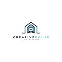 Creatief huis logo symbool vector