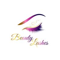 Cosmetische wimpers Logo vector