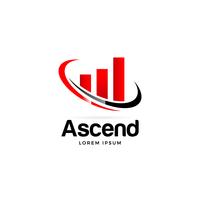 Ascend Bedrijfslogo vector