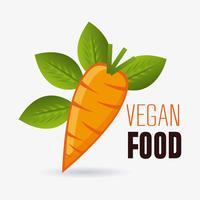 Veganistisch eten ontwerp. vector