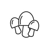 paddestoelen pictogram symbool platte vectorillustratie voor grafisch en webdesign. vector