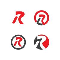 r brief logo bedrijf vector