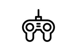 gamepad pictogram elektronische lijnstijl gratis vector