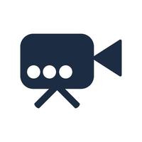 camcorder platte vector pictogram