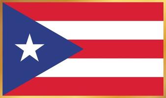 vlag van puerto rico, vectorillustratie vector