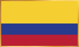 vlag van colombia, vectorillustratie vector